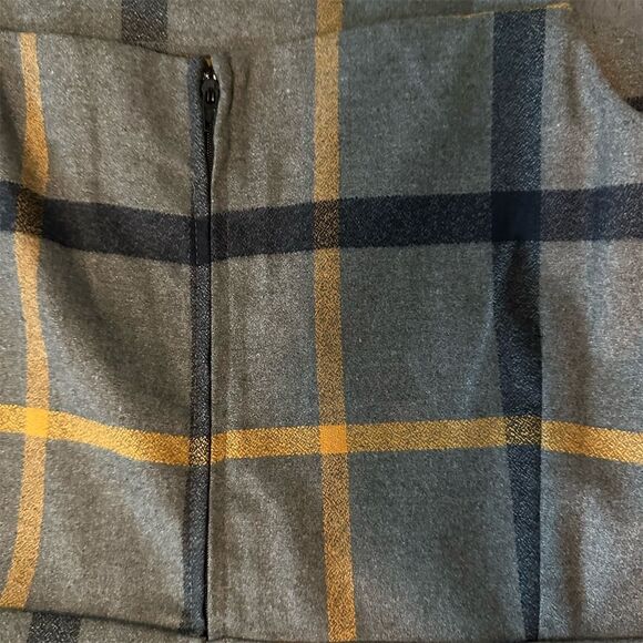 ModCloth Plus Size 1X Gray Plaid Sleeveless Jumpsuit Casual Fall - Picture 3 of 6